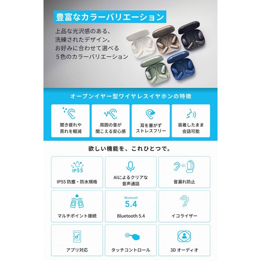 Anker アンカー オープンイヤーイヤホン bluetooth Soundcore Anker アンカー オープンイヤーイヤホン bluetooth Soundcore