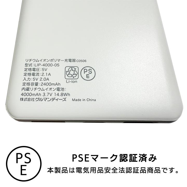 【非売品】B’z モバイルバッテリー (PSEマークあり) タヌキとキツネ 4,000mAhモバイルバッテリー 軽量 iPhone アイフォン