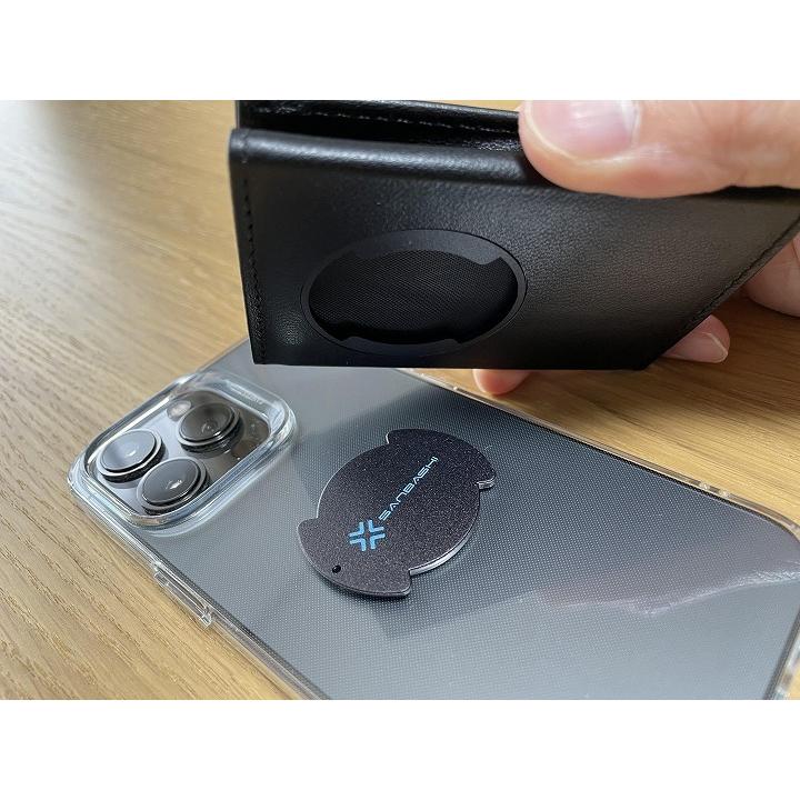 スマホと一緒に持ち歩く小さな財布 And W Puレザー ブラック ミニマルデザイン ミニマル財布 ミニマリスト 小型財布 薄型 Appbank Store 通販 Yahoo ショッピング