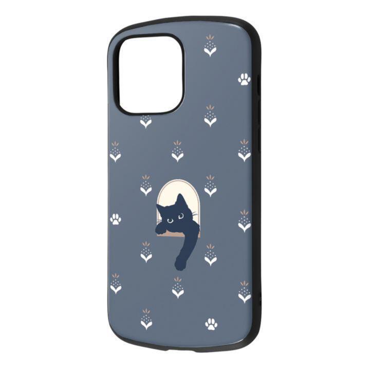 イングレム 耐衝撃ケース MiA-collection ネコ ネイビー iPhone イングレム 耐衝撃ケース MiA-collection ネコ ネイビー iPhone