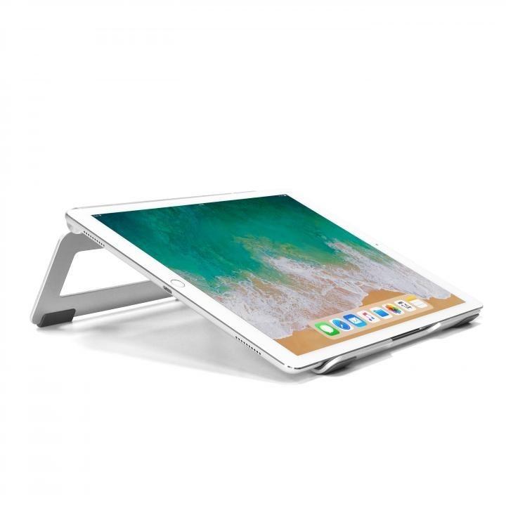 打ちやすい 書きやすい 使いやすい角度 ノートパソコン タブレット用アルミスタンド L Swing Stand By Me シルバー Appbank Store 通販 Paypayモール