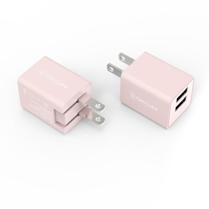 CellCube 2ポート USB A Charger 12W Share 薄桜(うすざくら)/薄ピンク｜appbankstore｜03