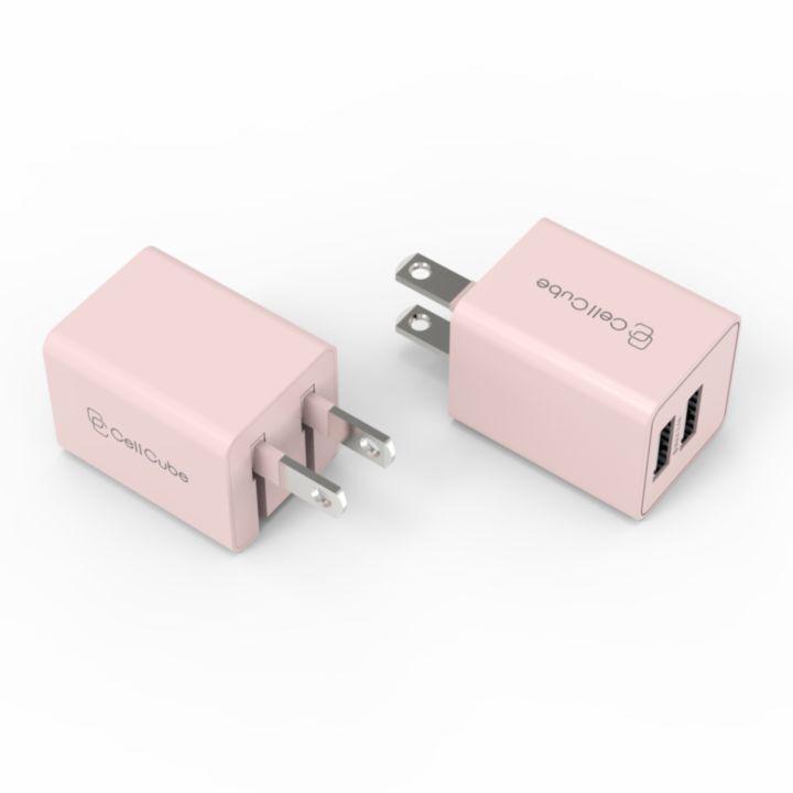 CellCube 2ポート USB A Charger 12W Share 薄桜(うすざくら)/薄ピンク｜appbankstore｜05