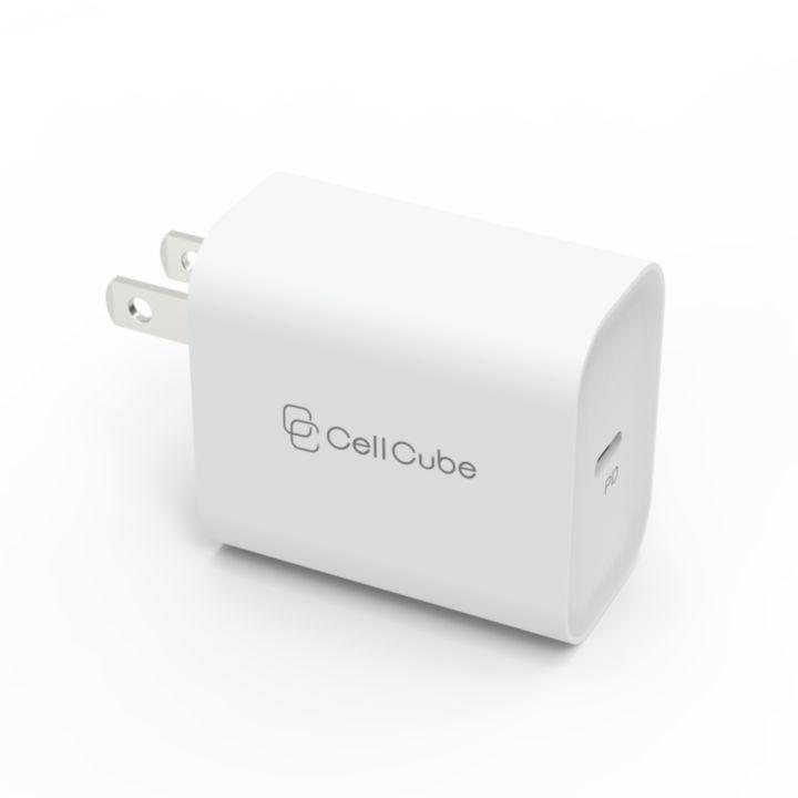 CellCube 1ポートUSB-C Fast Charger 回転式プラグ PD20W 回転式コンセントプラグ 90度回転 オフィス 自宅 テレワーク｜appbankstore