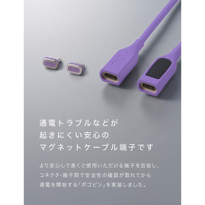 CIO マグネットシリコンケーブル 液晶表示付き ストレートタイプ USB Type-C 2m ブラック｜appbankstore｜06