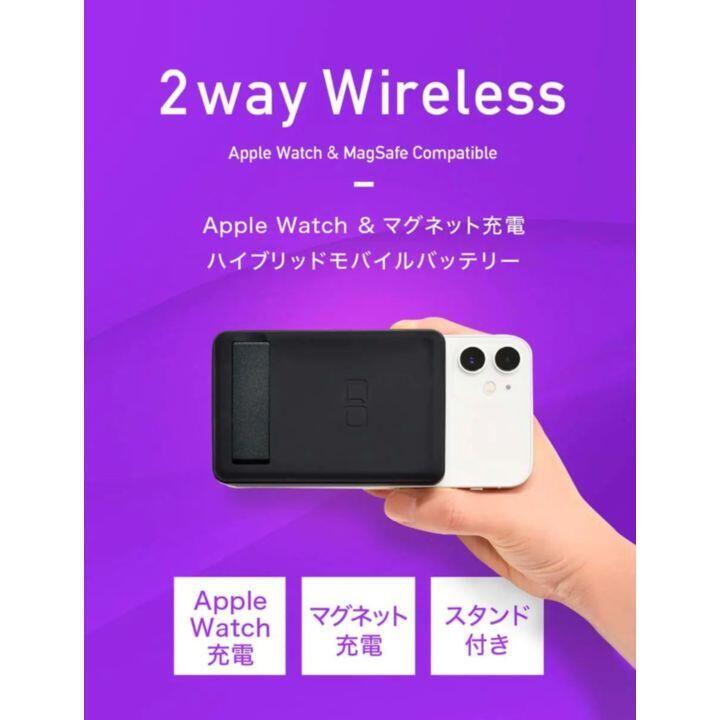 CIO ハイブリッドワイヤレスバッテリー 5,000mAh ホワイト 充電 マグネット｜appbankstore｜02