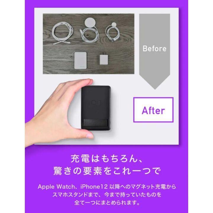 CIO ハイブリッドワイヤレスバッテリー 5,000mAh ブラック 充電 CIO ハイブリッドワイヤレスバッテリー 5,000mAh ブラック 充電