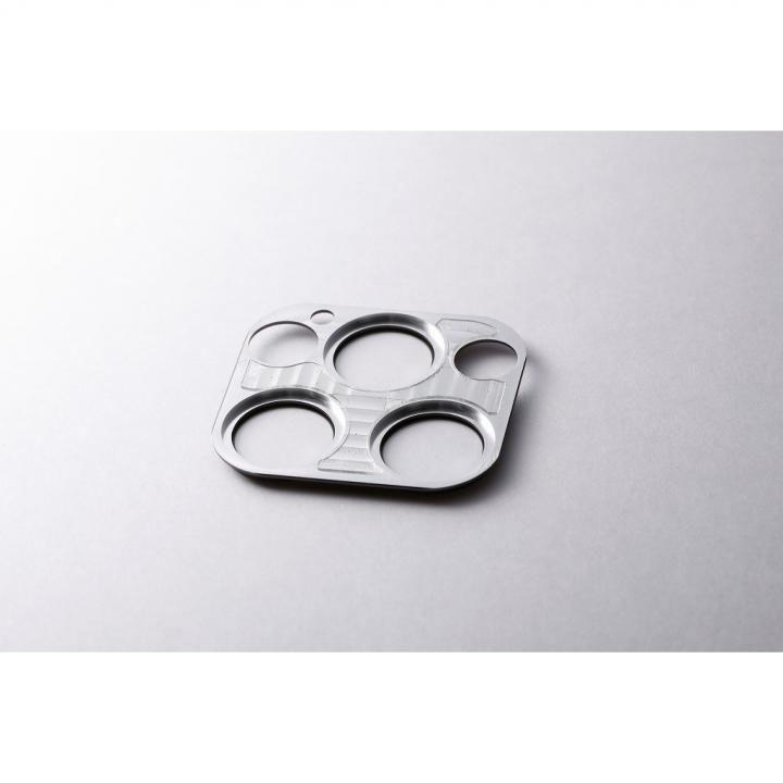 Hybrid Camera Lens Cover カメラレンズ保護 シルバー iPhone 12 Pro 4589473745145