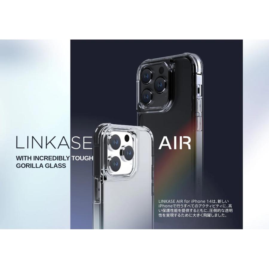 ABSOLUTE LINKASE AIR with Gorilla Glass クリア iPhone 14 Pro Max リンケース ゴリラガラス アイフォン｜appbankstore｜03