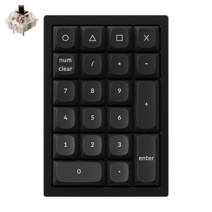 Keychron Q0 QMK カスタムテンキー 茶軸 Carbon Black Keychron Q0 QMK カスタム・テンキー カーボンブラック Gateron G Pro