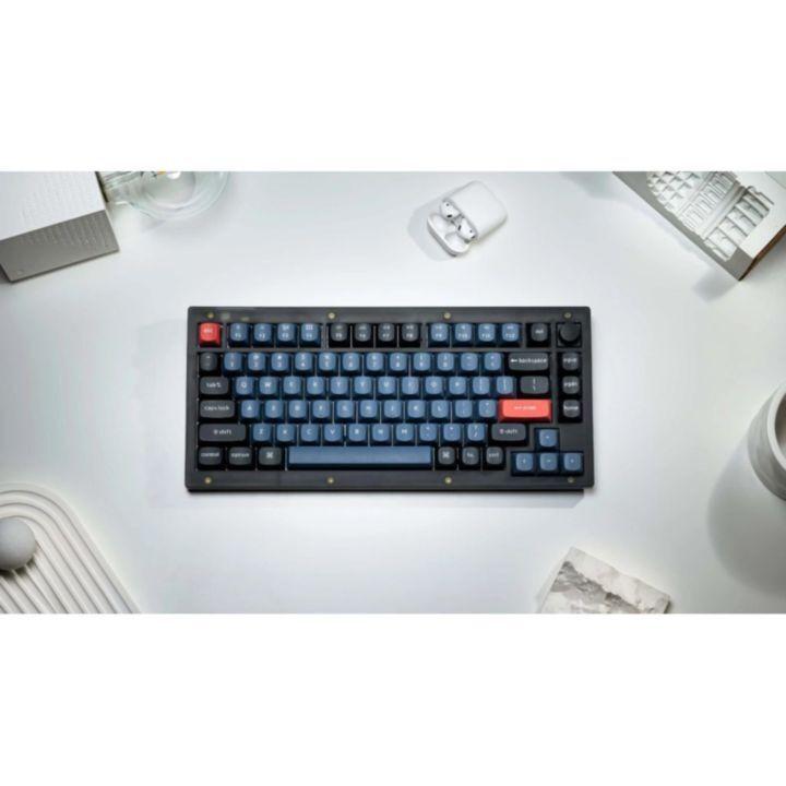 Keychron V1 QMK メカニカルキーボード JIS配列 テンキーレス 青 Keychron V1 QMK メカニカルキーボード JIS配列 テンキーレス 青