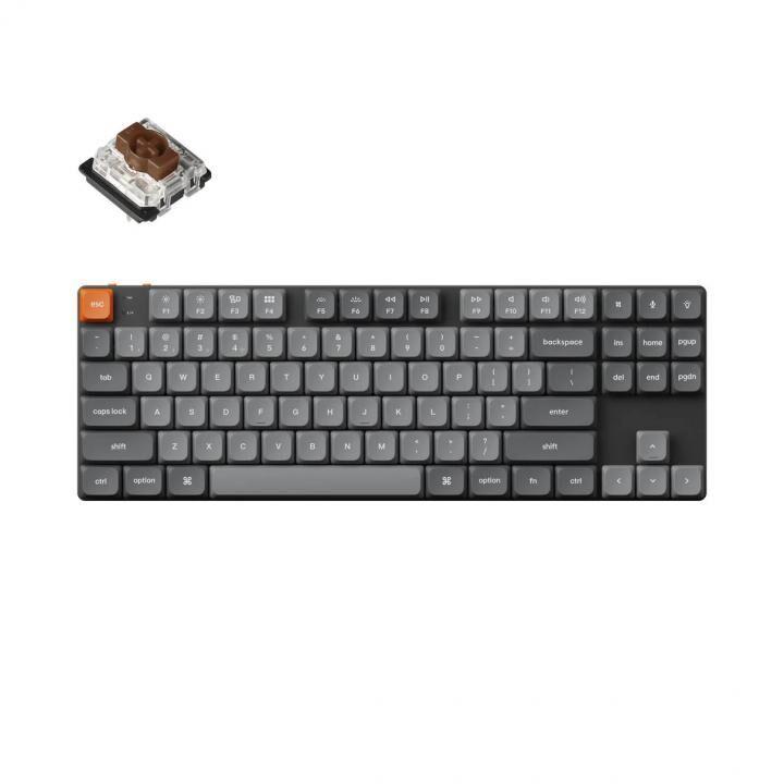 Keychron K1 Max ワイヤレスキーボード JIS 茶軸 キーボード K1 Max White LED(茶軸・英語配列) レトロカラー K1M-K3-US