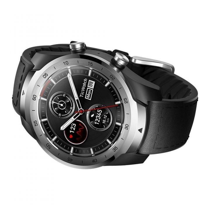 TicWatch Pro スマートウォッチ 活動量計 時計 Elegant Silver iPhone Android シルバー|AppBank Store|01