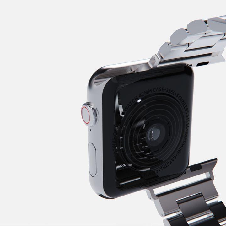 METAL BAND for Apple Watch 45/44/42mm シルバー｜appbankstore｜03