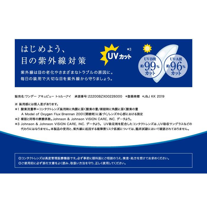 jamp;j ワンデーアキュビュートゥルーアイ 90枚パック 2箱セット 近視用 1日交換 送料無料 コンタクト 医療機器承認番号 22200BZX00226000|コンタクトレンズAppeal|04