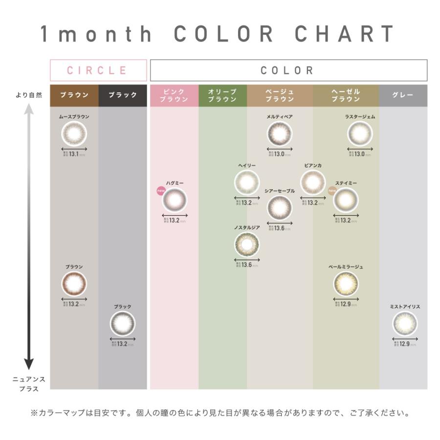 Lcode ReVIA 1month COLOR 度あり 1箱1枚入り 1ヶ月使い捨て ワンマンス レヴィア カラコン エルコード｜appeal｜17