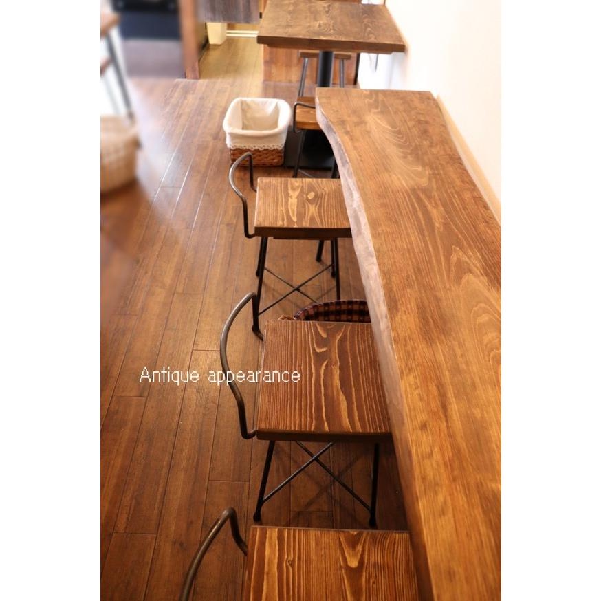 ハーフ背もたれ付き椅子 13mm鉄 アイアン アンティーク風 ハンドメイド