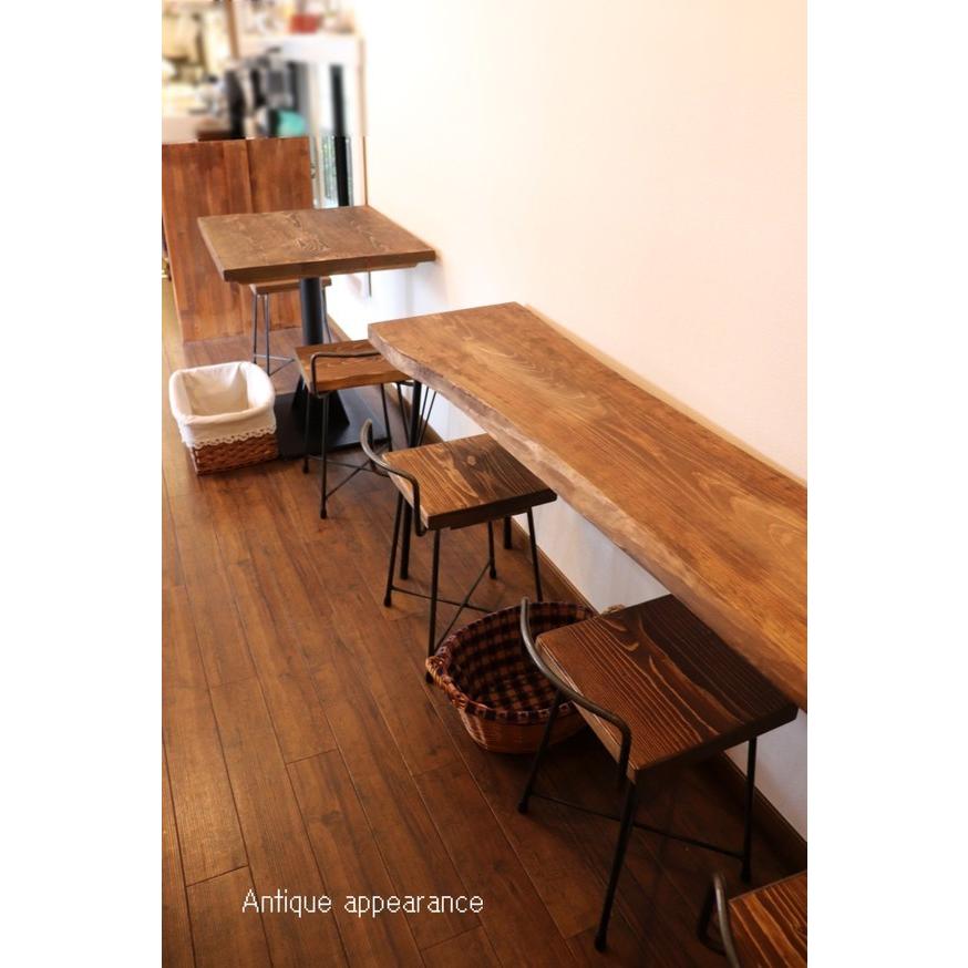 ハーフ背もたれ付き椅子 13mm鉄 アイアン アンティーク風 ハンドメイド