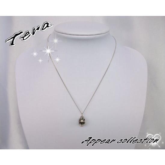 激安☆超遠赤外線テラヘルツ健康アクセサリー☆テラ玉シルバーペンダント【オリジナルテラネックレス No.4】_1