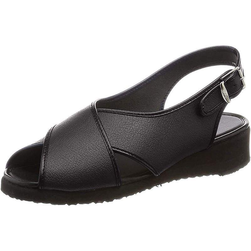 爆売り オフィスサンダル マリアンヌ オフィス ホールサンダル 26 ブラック レディース 静電気軽減ソール サンダル Www Sustentec Com Br