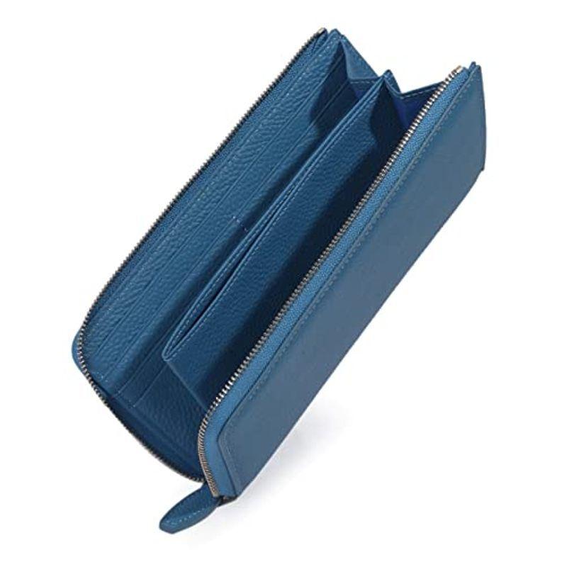 シュバルノアール レディースファッション 本革 その他財布 長財布 メンズ ラウンドファスナー 財布 帽子 ファッション小物 L字 大容量 イタリアデザイン本革証明済 アジュール Cavaneyame