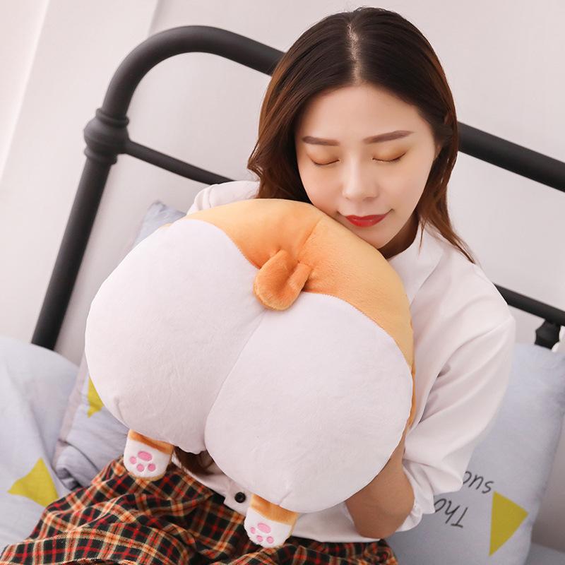 即納最大半額 抱きぐるみ 抱き枕 ぬいぐるみ 枕 キャラクター お誕生日プレゼント おもちゃ コーギー おしり かわいい お昼寝 手先を暖める可愛いぬいぐるみ クッション Materialworldblog Com