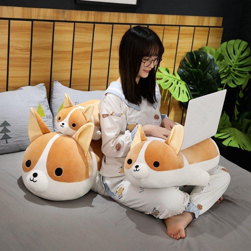 サイズ交換ｏｋ ぬいぐるみコーギー犬 いぬ抱き枕 可愛い 癒しグッズ かわいい 犬 動物クッション スーパーもちもち 誕生日 プレゼント ギフト Materialworldblog Com