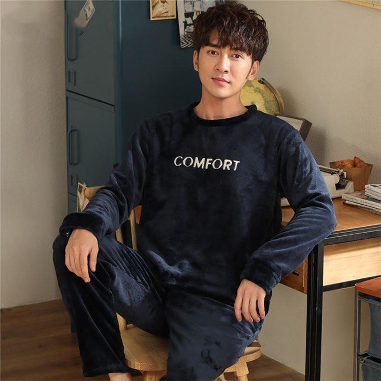 パジャマ メンズ 冬 用 長袖 ルームウェア 上下 スウェット おしゃれ 部屋着 ブランド メンズファッション メンズパジャマ 5 好評