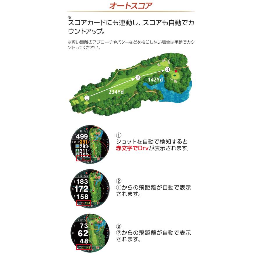 《限定２大特典》ShotNavi Evolve PRO [エボルブ プロ] /ショットナビ (ゴルフナビ/GPSゴルフナビ/ゴルフ距離計/距離計測器)｜applause-gps｜17