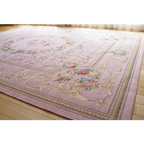 サヤンサヤン 花柄 ラグマット 絨毯 アルダ 200x200 2畳 ローズ ゴブラン織 ベルギー製 使用される の特徴