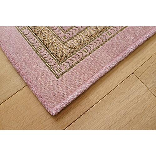 サヤンサヤン 花柄 ラグマット 絨毯 アルダ 200x200 2畳 ローズ ゴブラン織 ベルギー製 使用される の特徴