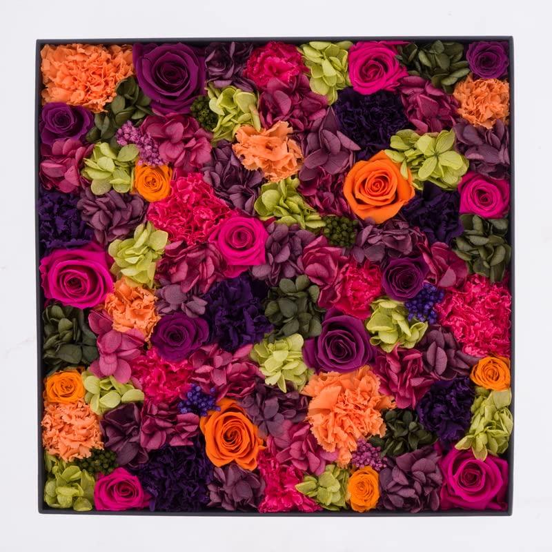 【初期/レア】 [Nicolai Bergmann ニコライバーグマン] プリザーブド フラワー ボックス RAINBOW レインボー バラ カーネーション ア? 【OCQ8861780839】(30944円)