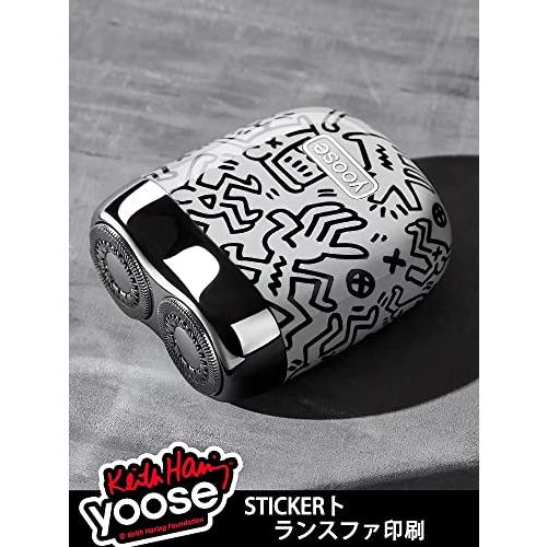 【yoose正?品】 メンズシェーバー 電気シェーバー 電動ひげそり 2枚刃 回転式 深剃り 携帯髭剃り 小型 コンパク 