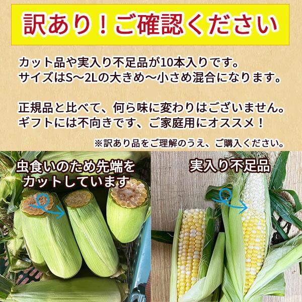 50本 嶽きみ 訳あり 送料込 とうもろこし 訳あり 嶽きみ 先端
