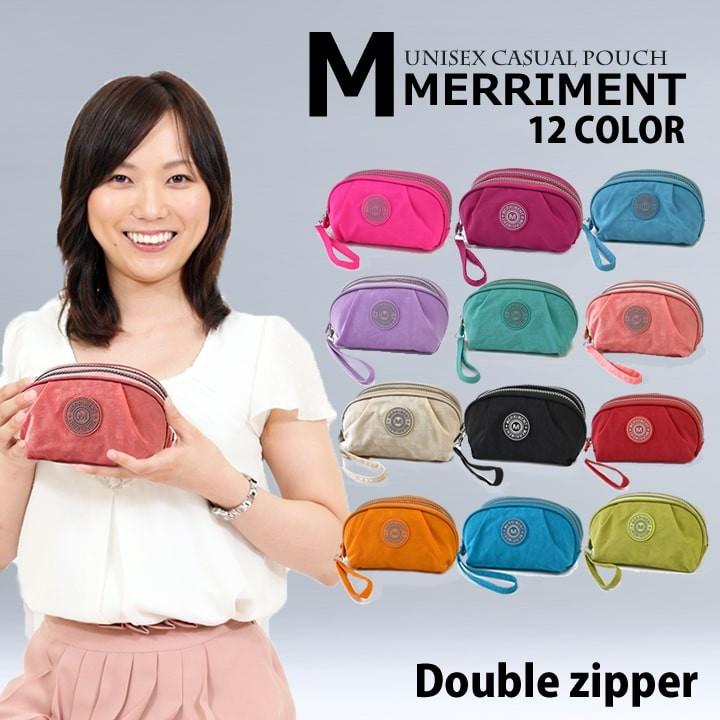 ポーチ ブランド 安い 小物入れ 化粧 コスメ メリーメント メンズ 舟形 軽量 レディース 休み Merriment