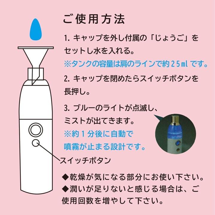 フェイスミスト マイクロ うるおい 乾燥肌 お肌のケア ハンディタイプ