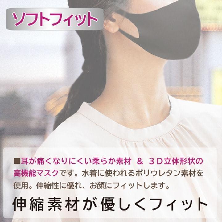 マスク 厚生地 ウレタンマスク 5枚入り 個包装 洗える 3D 息苦しくない