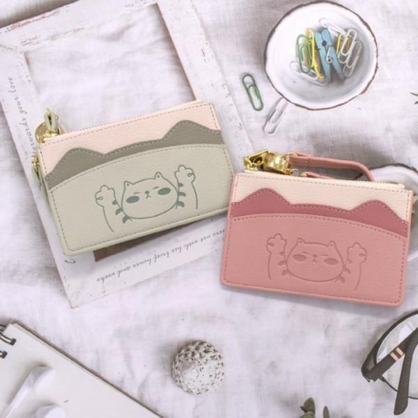 パスケース 猫 ねこ ネコ カード入れ リール式 定期 IDカードホルダー