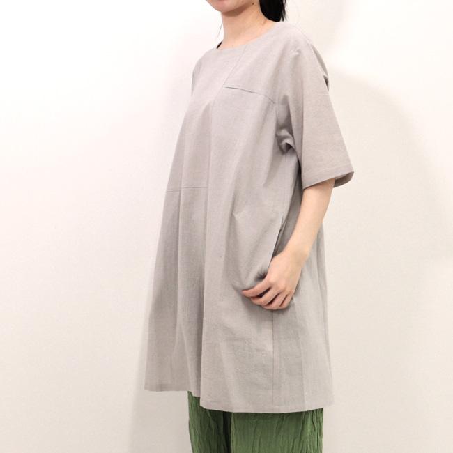 APPLE HOUSE アップルハウス ウットンチュニック アシンメトリー 綿麻  