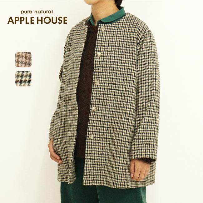 APPLE HOUSE アップルハウス サロンシャツジャケット 長袖 チェック 