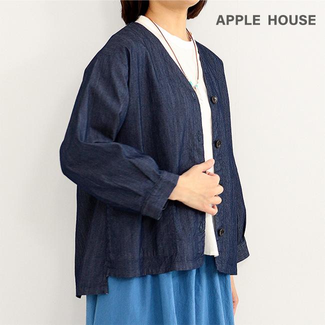APPLE HOUSE デニムジャケット　アップルハウス APPLE HOUSE（アップルハウス） Deキトシャツジャケット デニム 羽織り