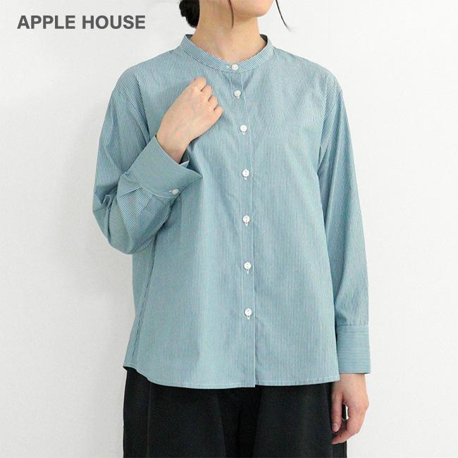 APPLE HOUSE（アップルハウス） イミルシャツ ストライプ 長袖 : APPLE 