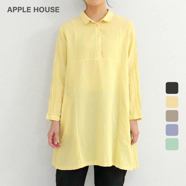 APPLE HOUSE（アップルハウス） オメオチュニック 後染め 長袖 : APPLE 