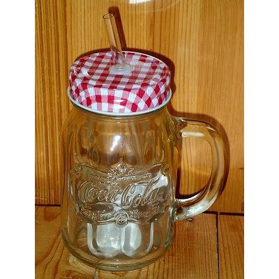 Sale 58 Off コカコーラ ストロー付 メイソンジャー 21cm