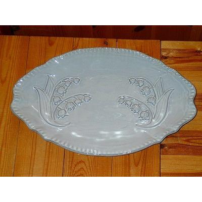 マニー グランシュマン 皿 大皿 すずらんモチーフ ミュゲ オーバル