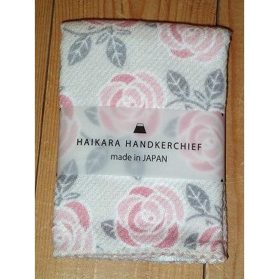 ハンカチ バラ 薔薇 はんかち 日本製 今治 ハンドタオル ミニタオル プレゼント ギフト 贈り物 ハイカラハンカチ ばら ピンク アップルハウスweb支店 通販 Yahoo ショッピング