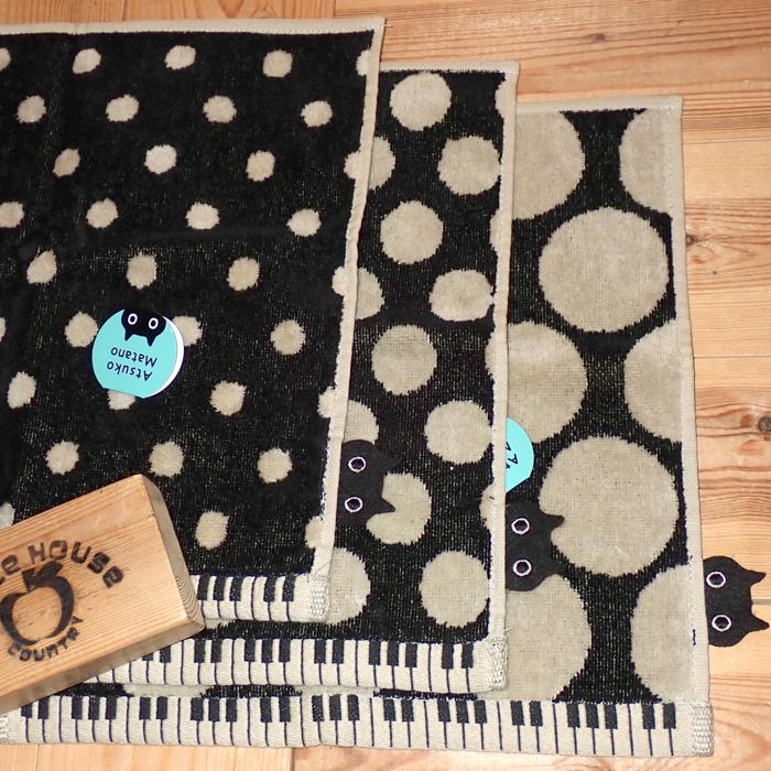 Atsuko Matano（アツコマタノ） 俣野温子 水玉鍵盤 タオルハンカチ （3