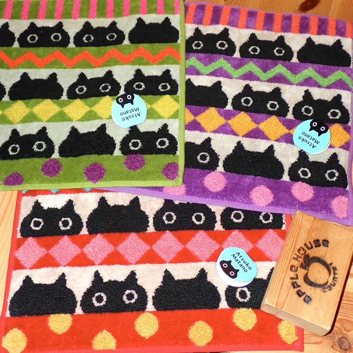 Atsuko Matano（アツコマタノ） 俣野温子 12匹のMEME タオルハンカチ