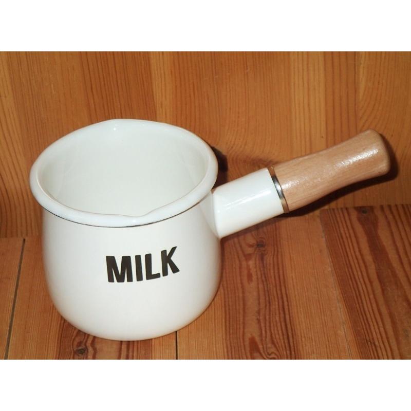 ホーロー ミルクパン 小さい IH対応 直火対応 鍋 片手鍋 タスマン