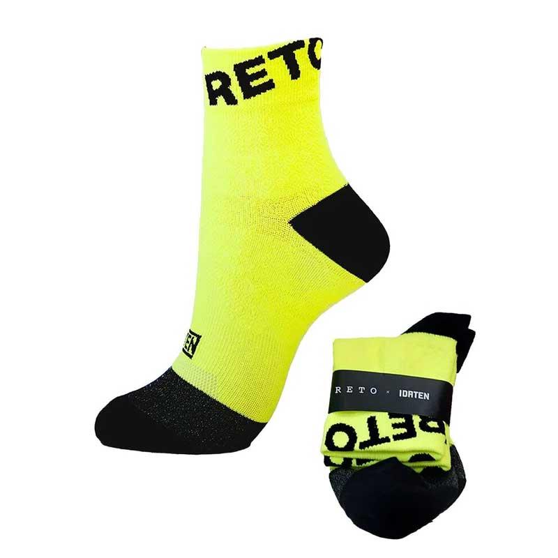 RETO RUNNING SOCKS BIGLOGO レト ランニングソックス ビッグロゴ イエロー IDATEN コラボ(retorunbigyel)｜applesp｜05